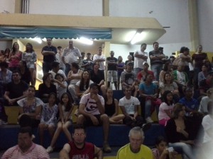 Os Pais participaram da Abertura.