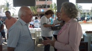 Professor Aristeu e Prefeita Cleide Berti.