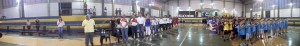 Autoridades, Professores e Atletas participaram da Abertura Oficial.