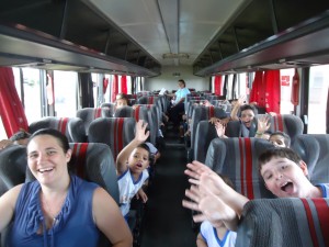 Os alunos curtiram cada etapa da viagem