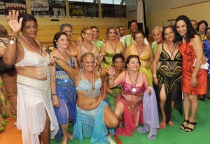 Atletas da Coreografia com a 1ª Dama do Estado Lú Alckmin.