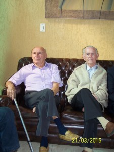 Presenças ilustres no evento: Ex Vice- Prefeito  Senhor Victório Brizolari e Senhor Tércio Della Rovere, Ex Prefeito, Ex Vice- Prefeito e Ex Vereador.