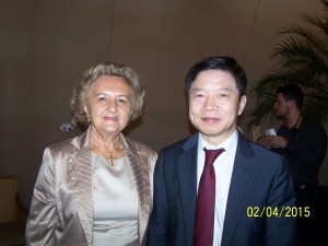Consul Geral da Coréia Hong Young-jongleide Berti e o Consul Geral da Coréia - Hong Young-jong.